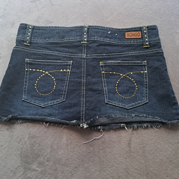Sz 7 Bongo dark wash denim miniskirt - Picture 3 of 10